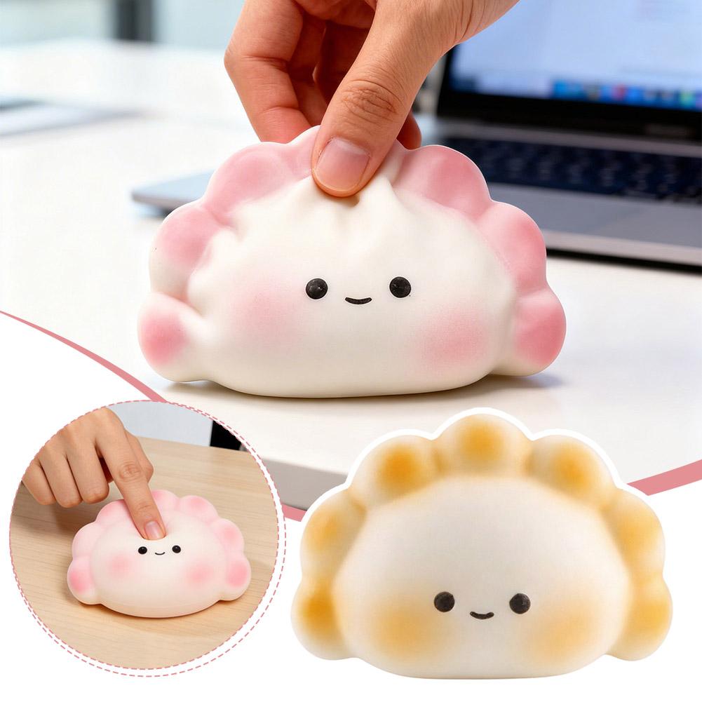 Kids Toys Dumplings - ของเล่นบีบลดความเครียดรูปซาลาเปาน่ารัก บีบแล้วคืนตัวช้า ของเล่นเสริมพัฒนาการประสาทสัมผัส ของขวัญสำหรับเด็กและผู้ใหญ่