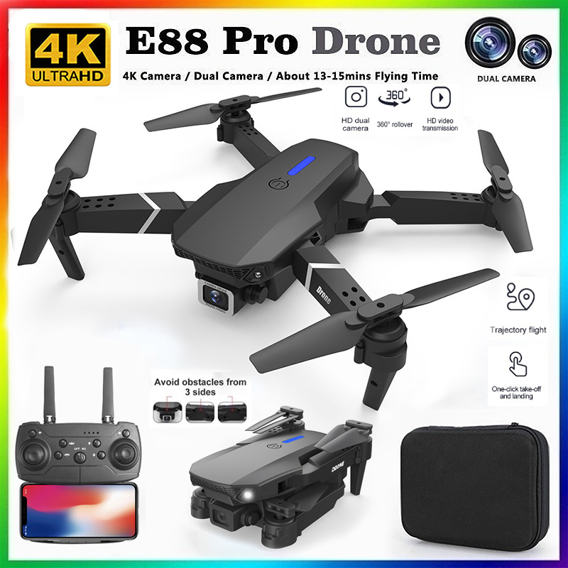 Kids Toys Drone - โดรนรุ่นใหม่ E88 ปี 2026 ระดับมืออาชีพ ความละเอียด