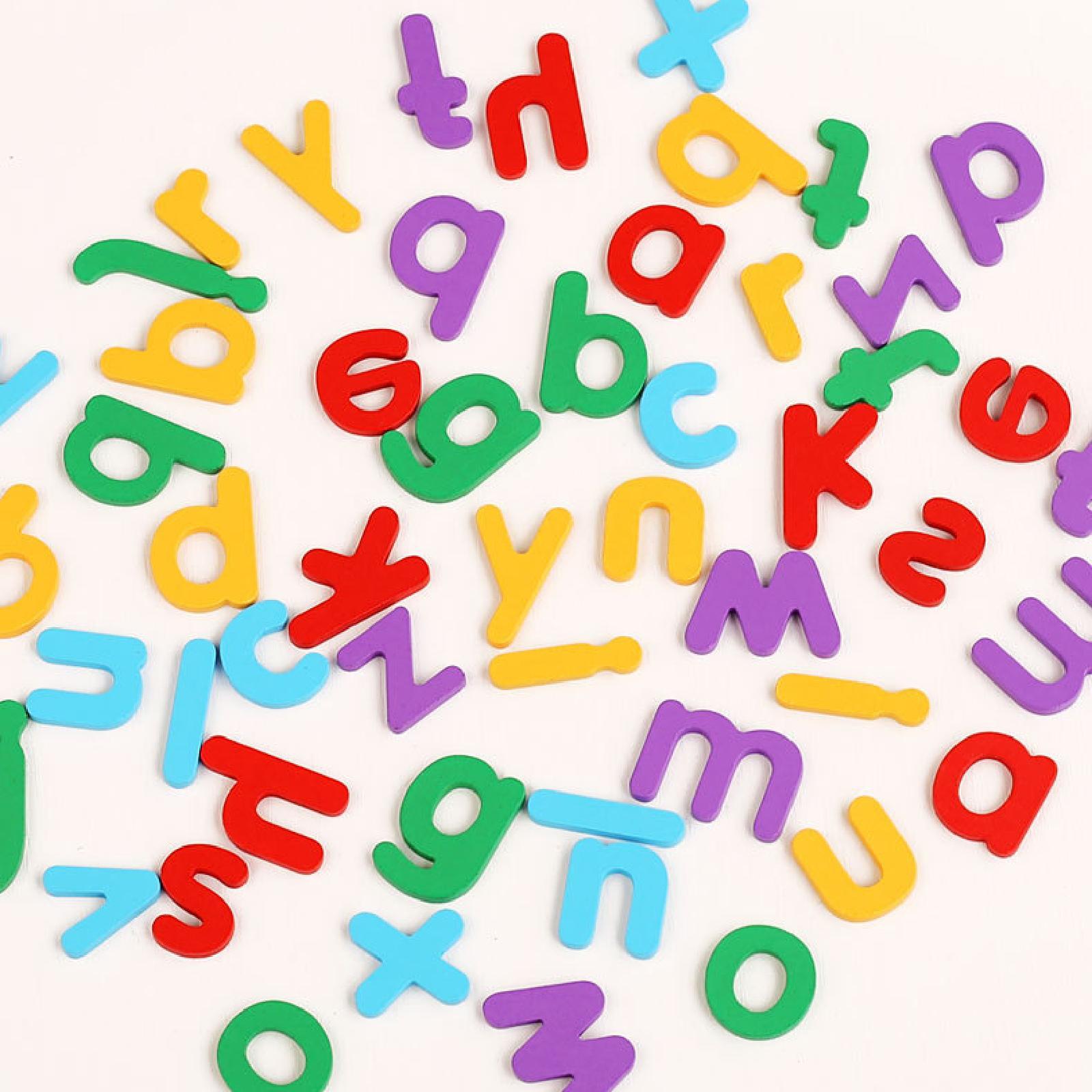 Kids Toys 2 Year Old - ของเล่นไม้ฝึกสะกดคำพร้อมกล่องเก็บของ สีสันสดใส คลาสสิก เกมจับคู่ตัวอักษรสำหรับเด็กอายุ 2 3
