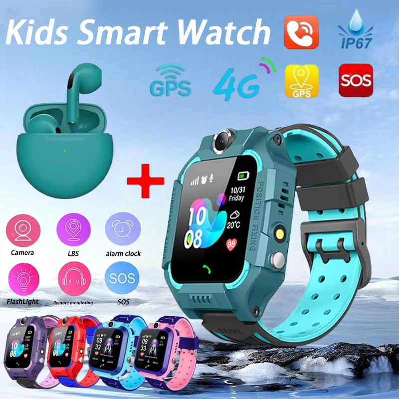 Kids Smartwatch Gps - เด็กใหม่นาฬิกาสมาร์ท SOS นาฬิกาโทรศัพท์ซิมการ์ด Ip67 กันน้ํารีโมทคอนโทรลสําหรับเด็กสําหรับ Ios