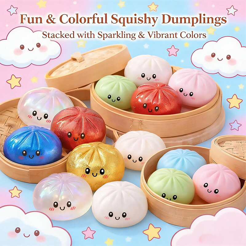 Kids Toys Dumplings - ของเล่นระบายความเครียดสำหรับเด็ก แบบถุง พร้อมส่ง