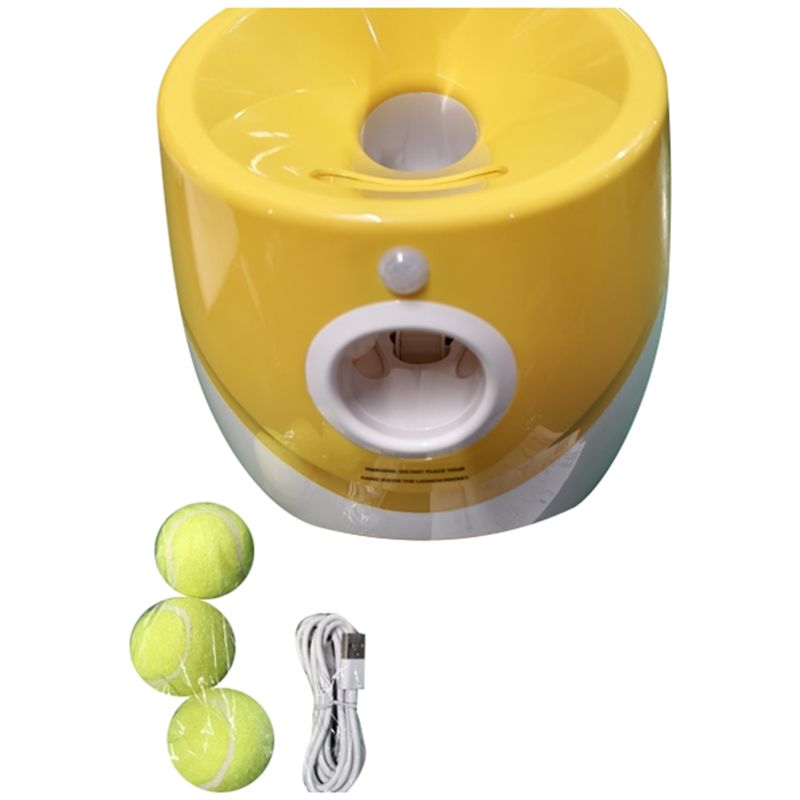 Catapult Launcher Toy - เครื่องยิงลูกเทนนิสสำหรับสุนัขแบบอัตโนมัติ ABGG-Fun Interactive Machine พร้อมระบบยิงแบบ Catapult