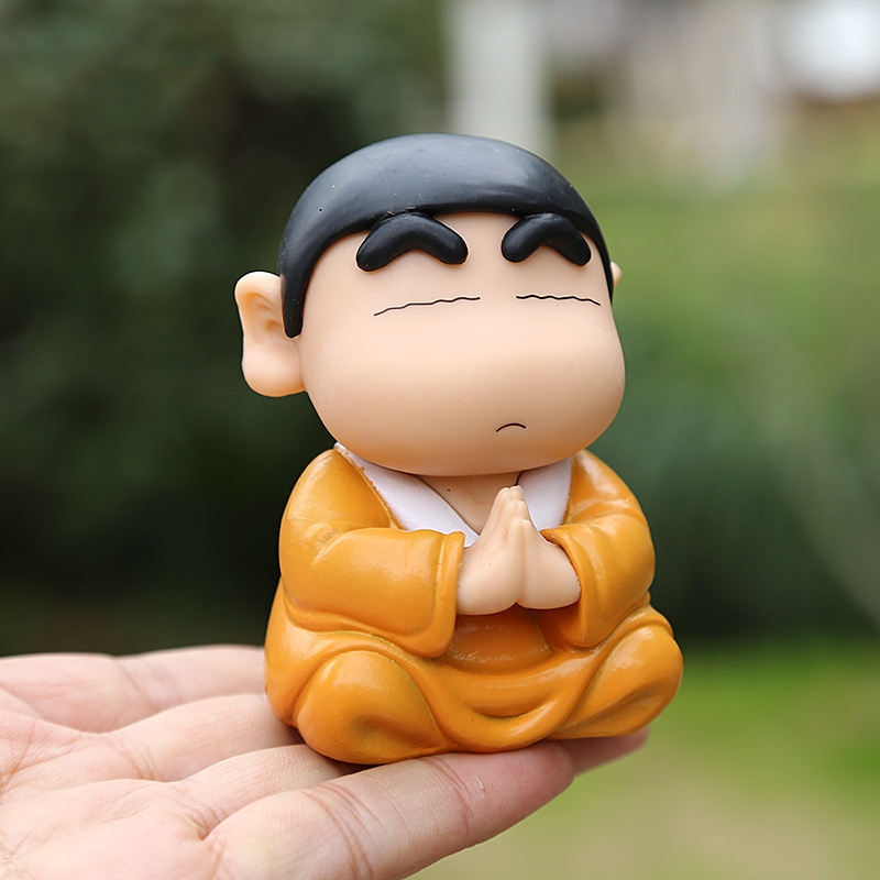 Kids Toys Under $5 - ฟิกเกอร์ชินจัง 8 ซม. แบบพระพุทธเจ้า นำโชค ความเมตตา