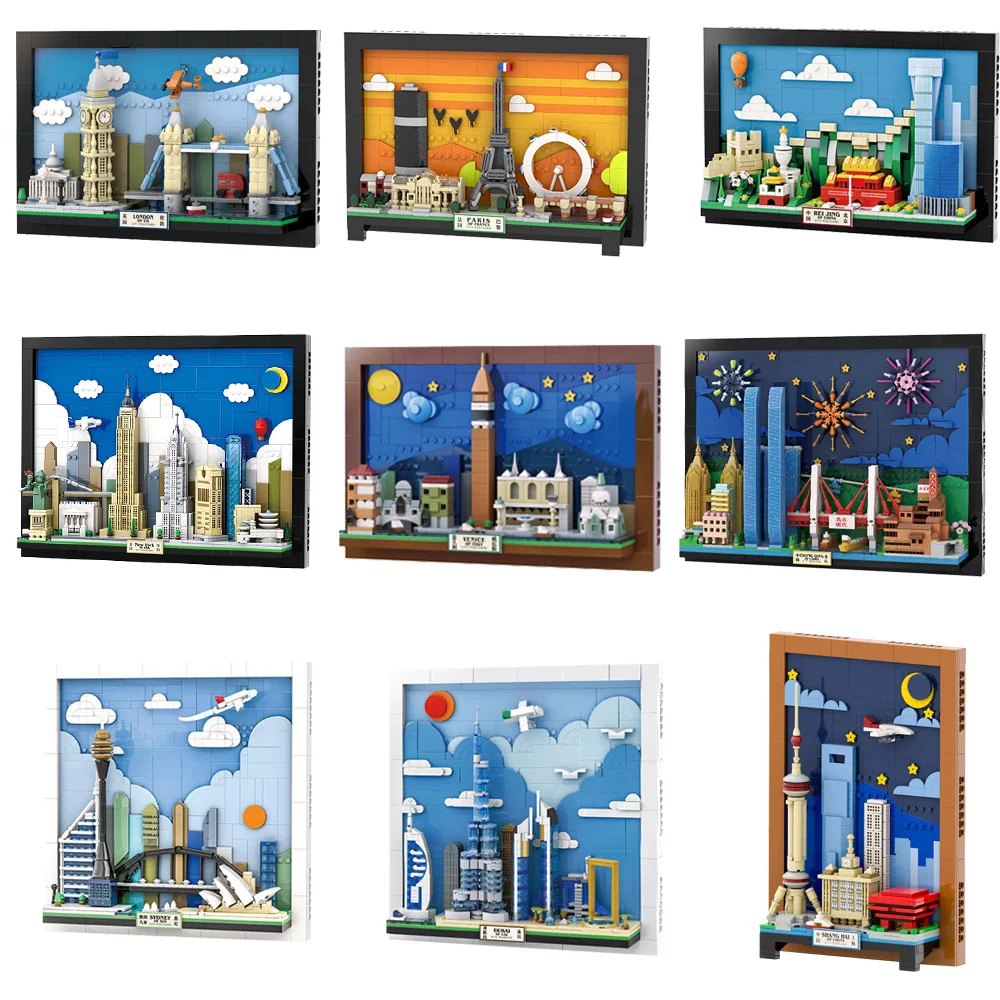 Kids Toys Dubai - ของเล่นตัวต่อแบบประกอบเองรุ่นเมืองนิวยอร์ก ชงชิ่ง เวนิส ดูไบ ซิดนีย์ ลอนดอน