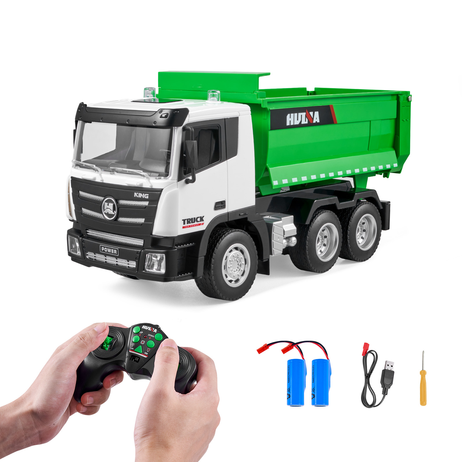 Kids Toys Channel - SucceBuy RC รถบรรทุก 9-Channel รีโมทคอนโทรลของเล่นรถ Bulldozer