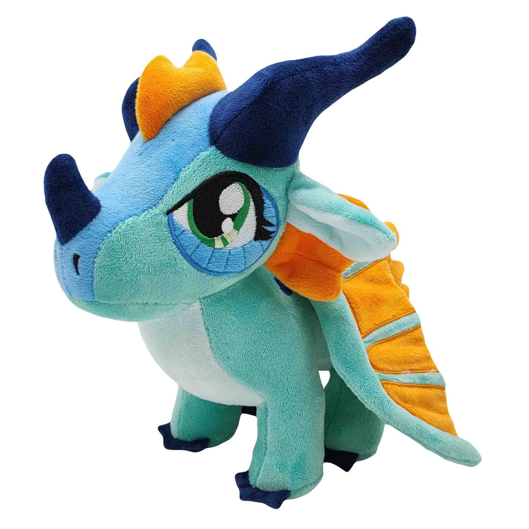 Kids Toys 2 Year Old - ปีกของไฟมังกรของเล่นตุ๊กตาตุ๊กตาสัตว์ตาโตน่ารักของขวัญมังกรฟ้าสำหรับเด็กเด็กชายและเด็กหญิงหรือ hiasan kamar