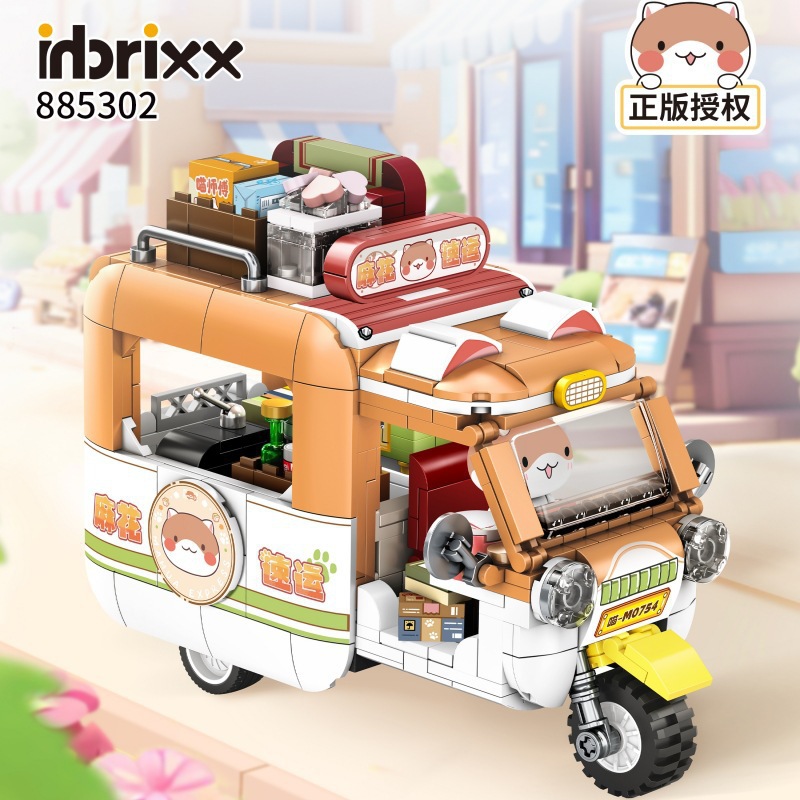 Kids Toys Stores - Inbrixx ชุดของเล่นบล็อกตัวต่อรถแมวสุดสร้างสรรค์สำหรับเด็กผู้หญิงถังสำหรับงานแต่งงานรถบัสโมเดลเมืองอิฐของเล่นสำหรับเด็กของขวัญ