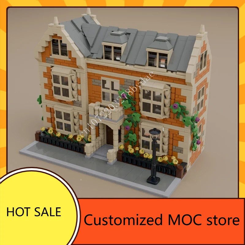 Kids Toys Uk - ตัวต่อแบบ UK-Style House MOC StreetView จำนวน