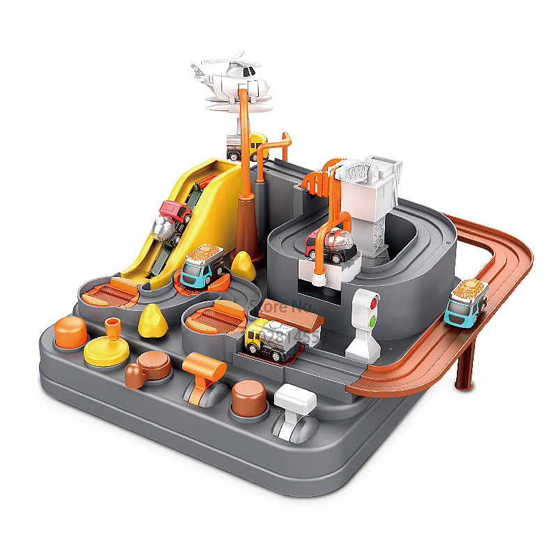 Toy Train Track Set - รถไฟแข่งโมเดลรถยนต์รถไฟของเล่นจรวดอวกาศสำหรับเด็กเกมผจญภัยของเล่นฝึกสมองเพื่อการศึกษาสำหรับเด็ก