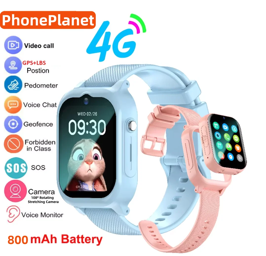 Kids Smartwatch Gps - นาฬิกาสมาร์ทวอทช์เด็ก 4G พร้อม GPS SOS วิดีโอคอล