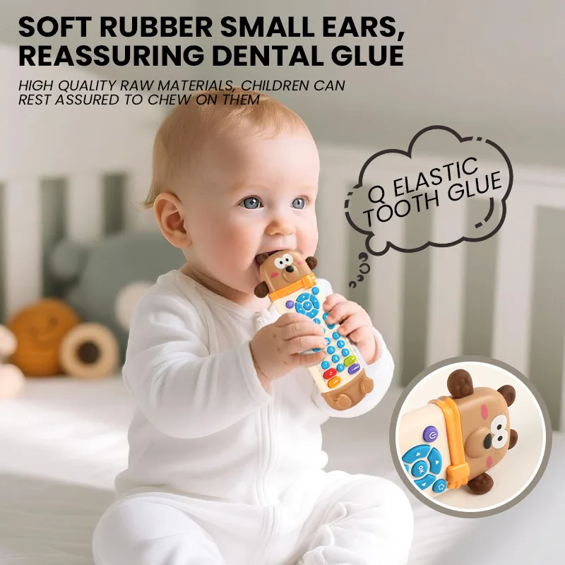 Kids Toys 2 Year Old - ของเล่นรีโมททีวีจำลองสำหรับเด็กทารก พร้อมเสียงเพลงและแสงไฟ ของเล่นดนตรีเสริมพัฒนาการสำหรับเด็กวัย 1 2 3