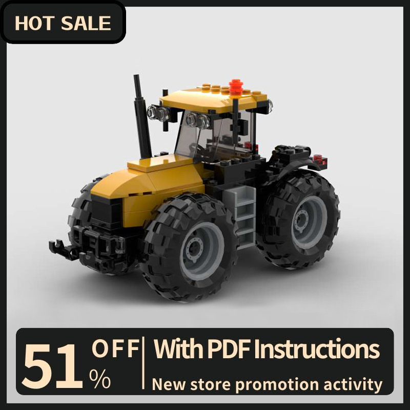 Kids Toys Jcb - ชุดตัวต่อรถแทรกเตอร์ Moc 153 ชิ้น รุ่น Jcb