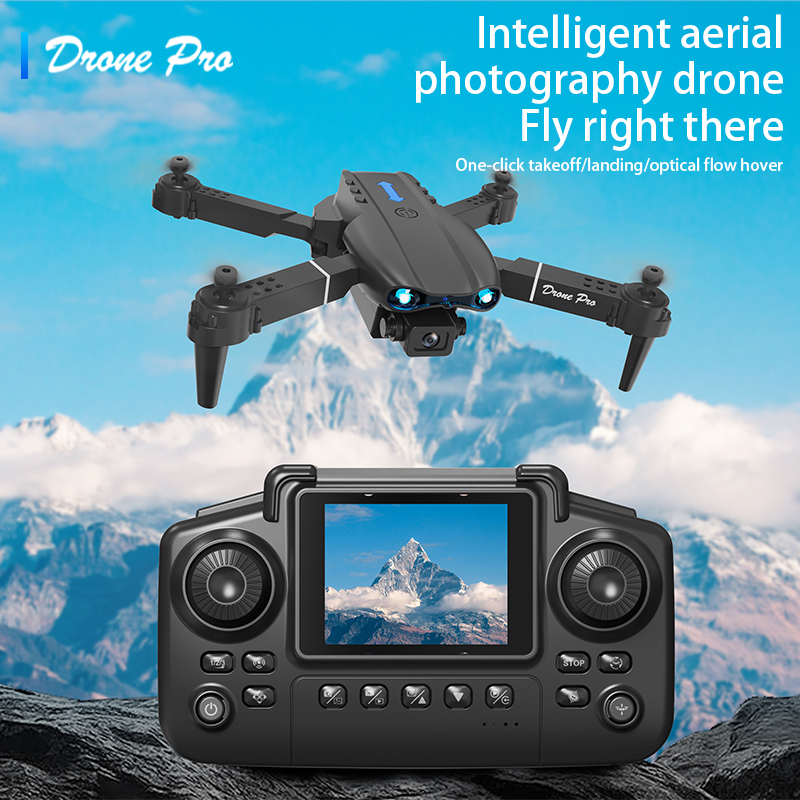 Kids Toys Drone - E99 Airหน้าจอควบคุมDrone Professionalกว้างRC Dron HD 4Kกล้องพับเฮลิคอปเตอร์เครื่องบินQuadcopter