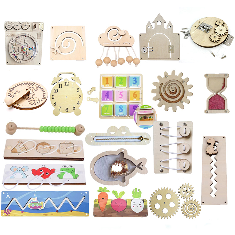 Kids Toys 2 Year Old - อุปกรณ์เสริมกระดานสำหรับเด็กทารกของเล่นมอนเตสซอรี่สำหรับเด็กพัฒนาทักษะการพัฒนากล้ามเนื้อของเล่นประสาทสัมผัสเกมกระดานของเล่นการเรียนรู้เพื่อการศึกษา