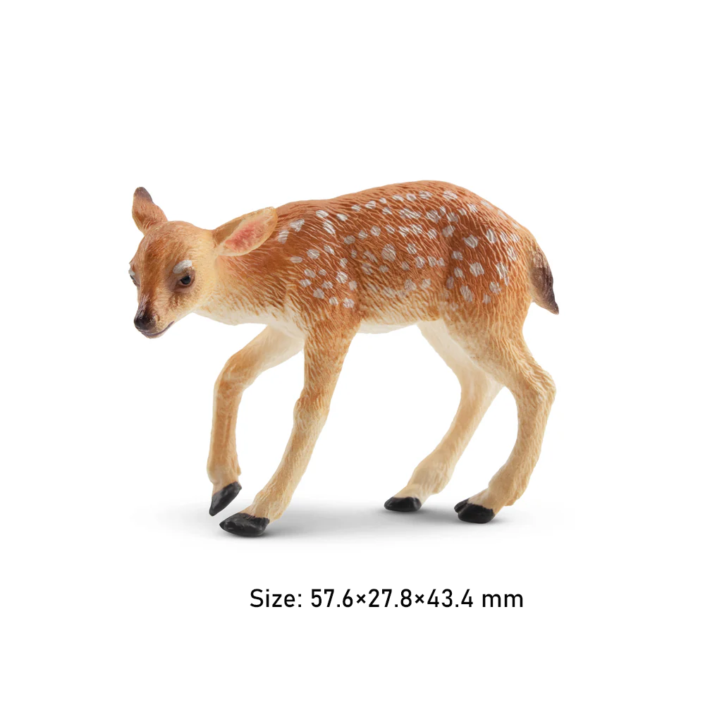 Toymany จําลอง Fawn สัตว์ป่าสั - Kids Toys Under $5 บทวิจารณ์และราคา