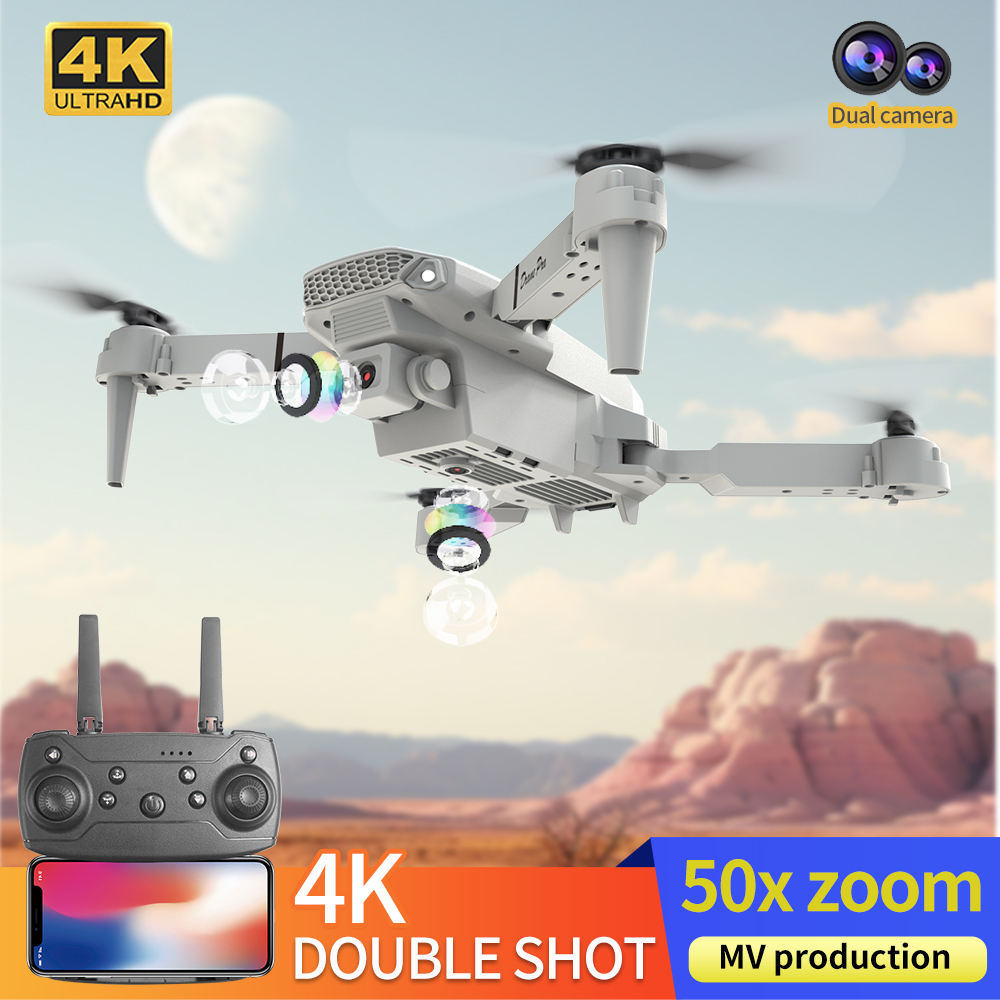 โดรนรุ่นใหม่ E88 ปี 2026 ระดับ - Kids Toys Drone บทวิจารณ์และราคา
