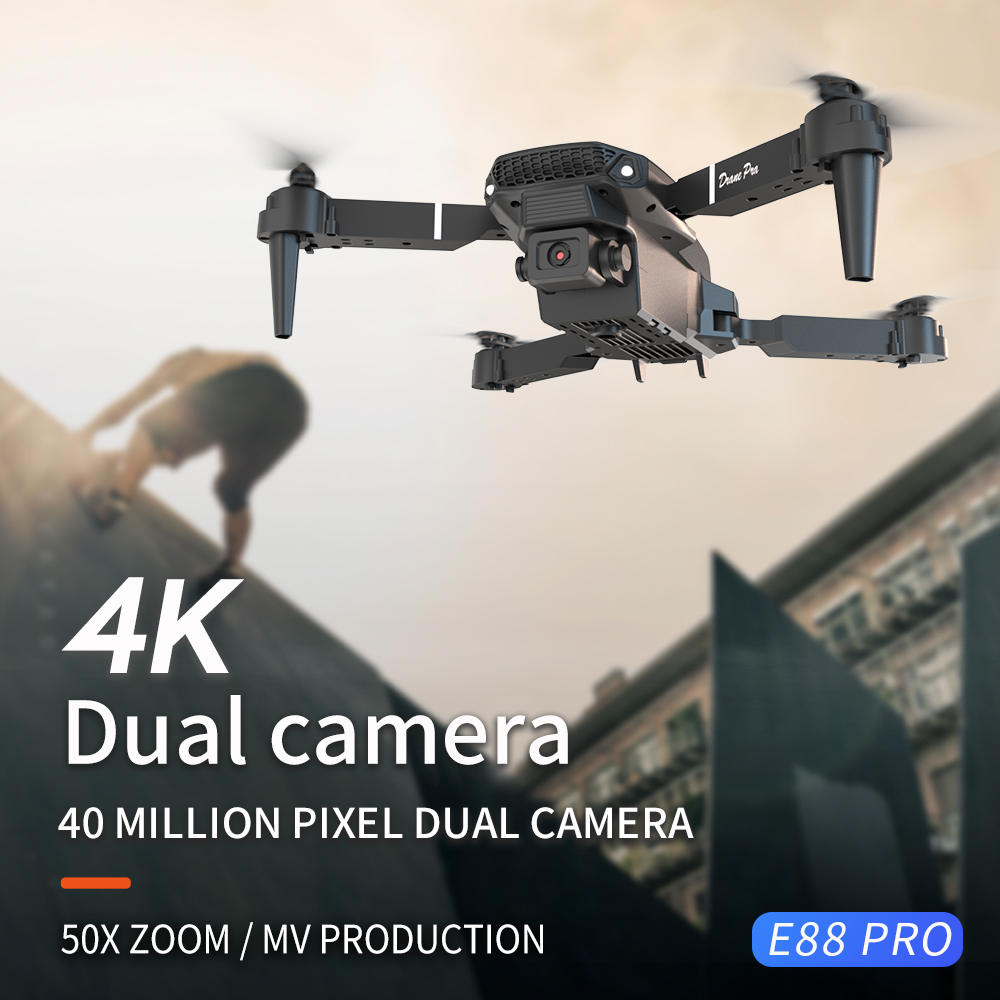 โดรนรุ่นใหม่ E88 ปี 2026 ระดับ - Kids Toys Drone บทวิจารณ์และราคา