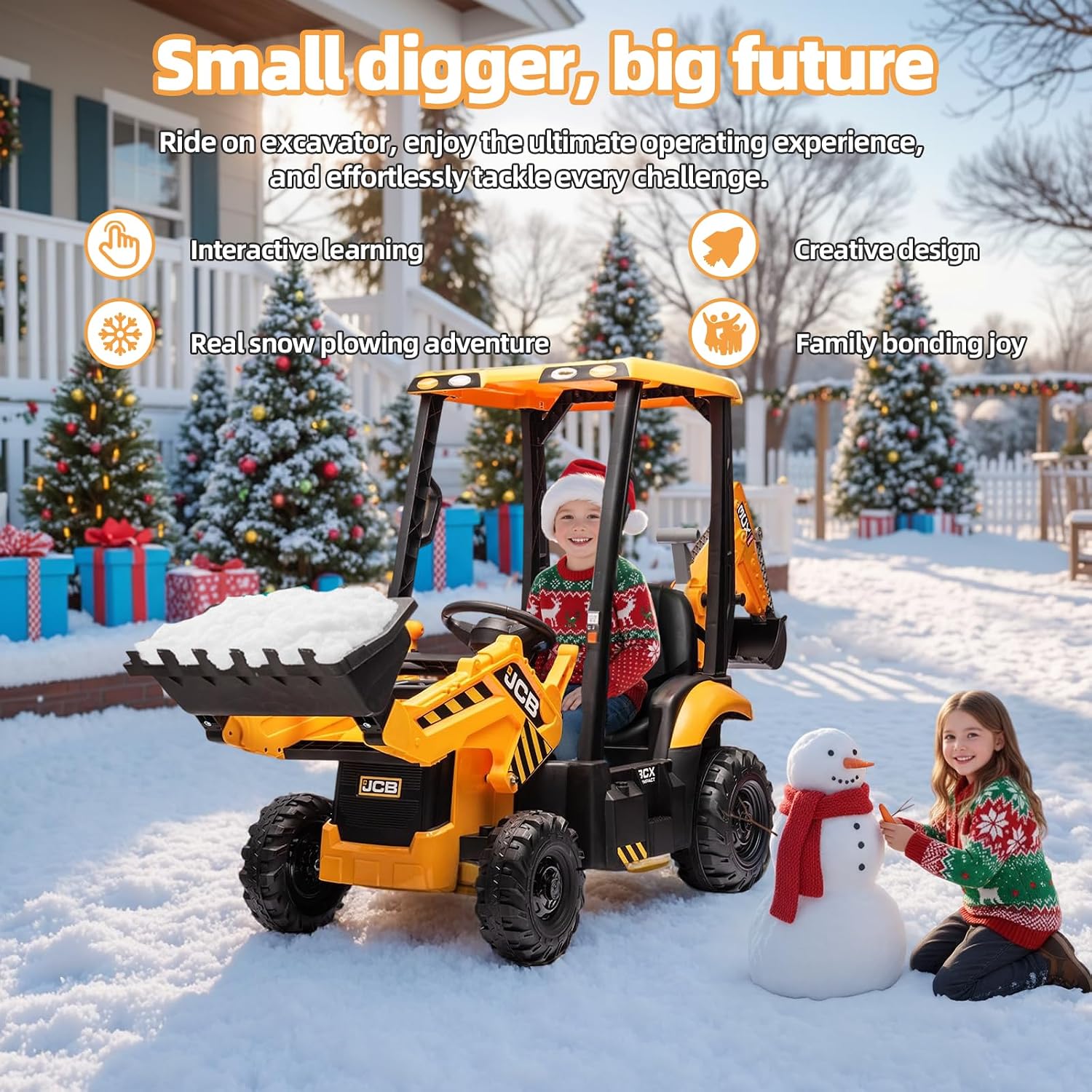 รถขุด JCB 12V สำหรับเด็กที่ได้ - Kids Toys Jcb บทวิจารณ์และราคา