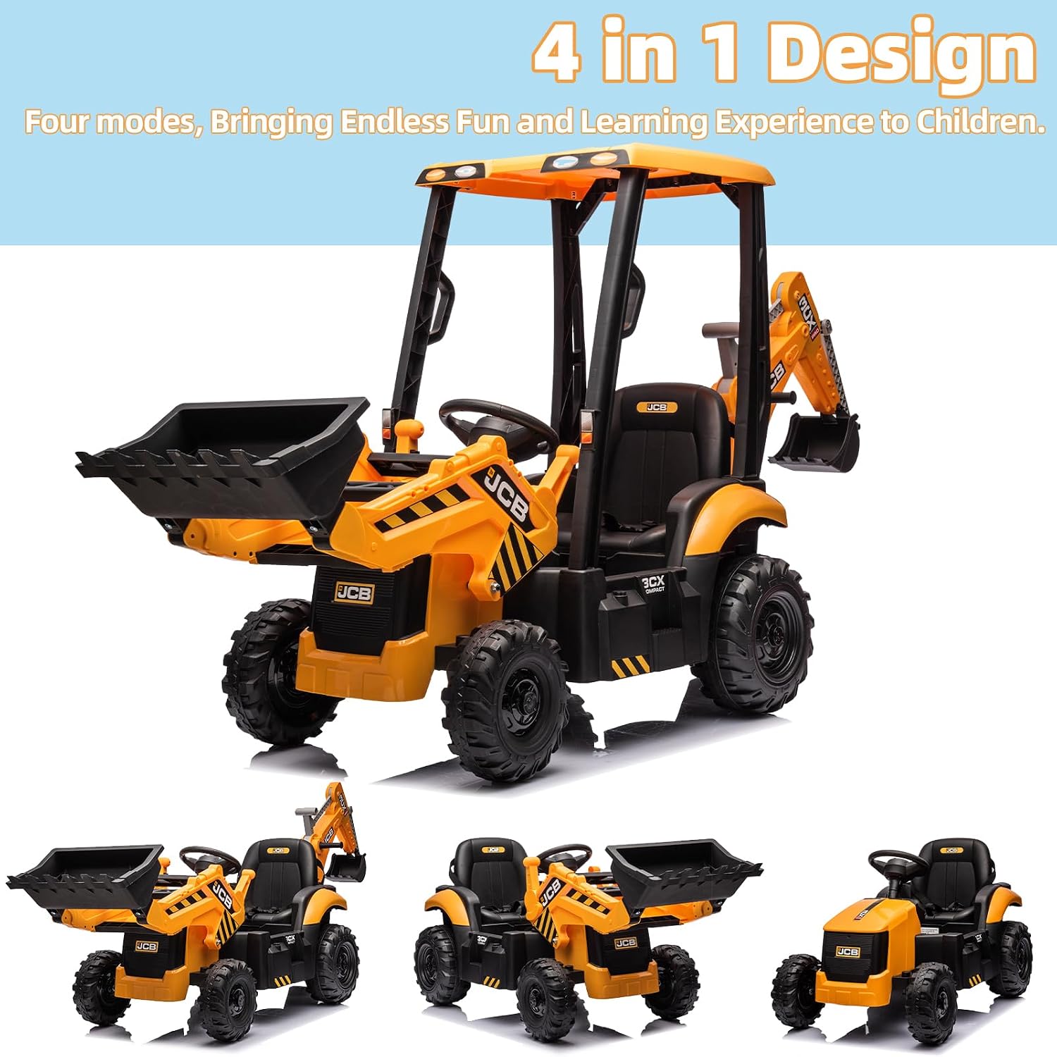 รถขุด JCB 12V สำหรับเด็กที่ได้ - Kids Toys Jcb บทวิจารณ์และราคา