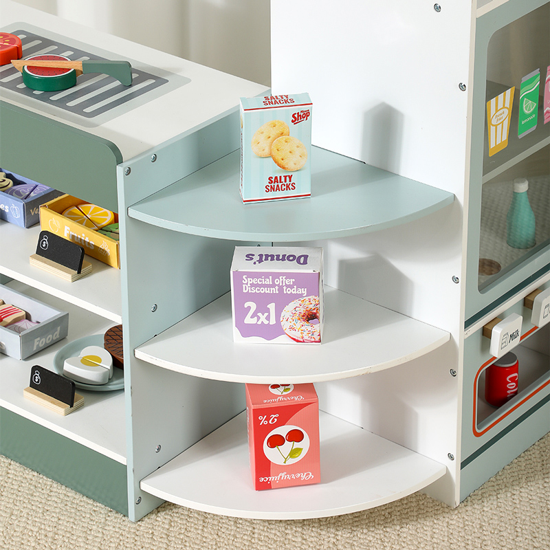 ชุดของเล่นร้านขายของชำไม้สำหรั - Kids Toys Stores บทวิจารณ์และราคา