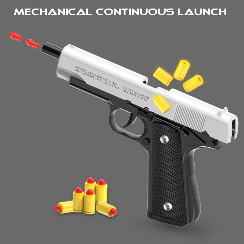 M1911 Colt ของเล่น Gunman ปืน, - Catapult Launcher Toy บทวิจารณ์และราคา
