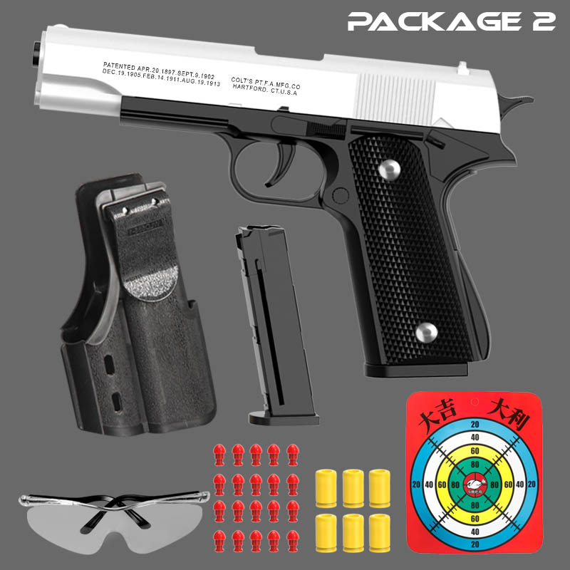 M1911 Colt ของเล่น Gunman ปืน, - Catapult Launcher Toy บทวิจารณ์และราคา