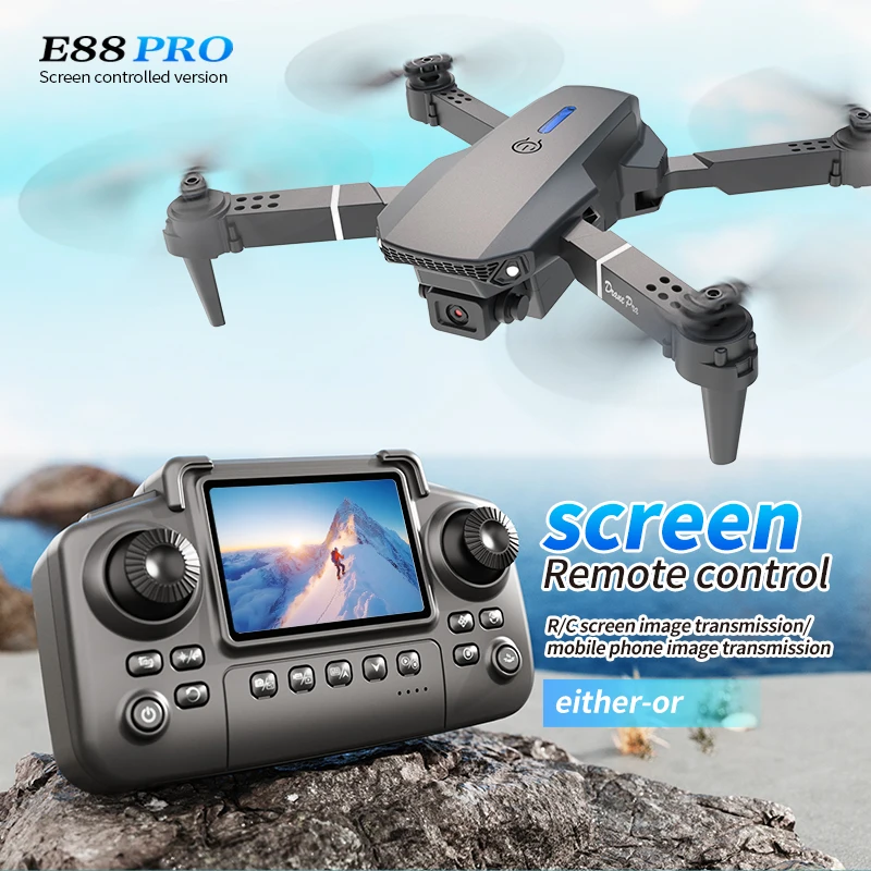 Professional E88 PRO Drone หน้ - Kids Toys Drone บทวิจารณ์และราคา