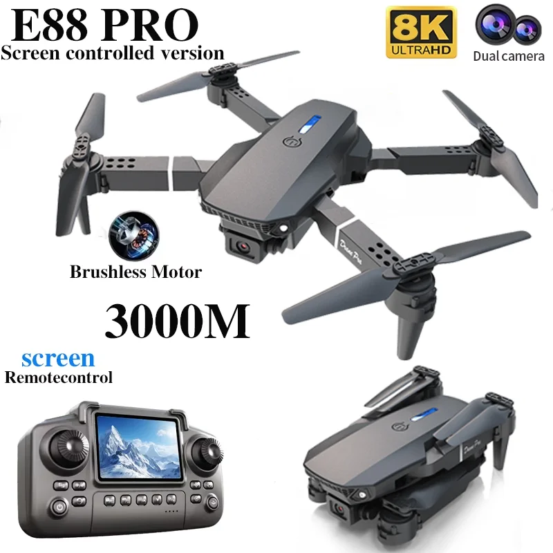 Professional E88 PRO Drone หน้ - Kids Toys Drone บทวิจารณ์และราคา
