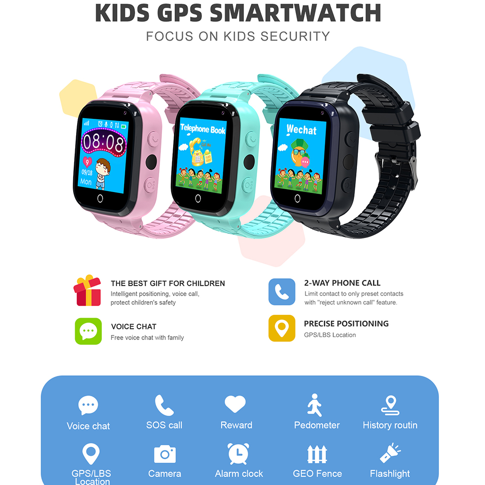 เด็กใหม่สมาร์ทนาฬิกา GPS Track - Kids Smartwatch Gps บทวิจารณ์และราคา
