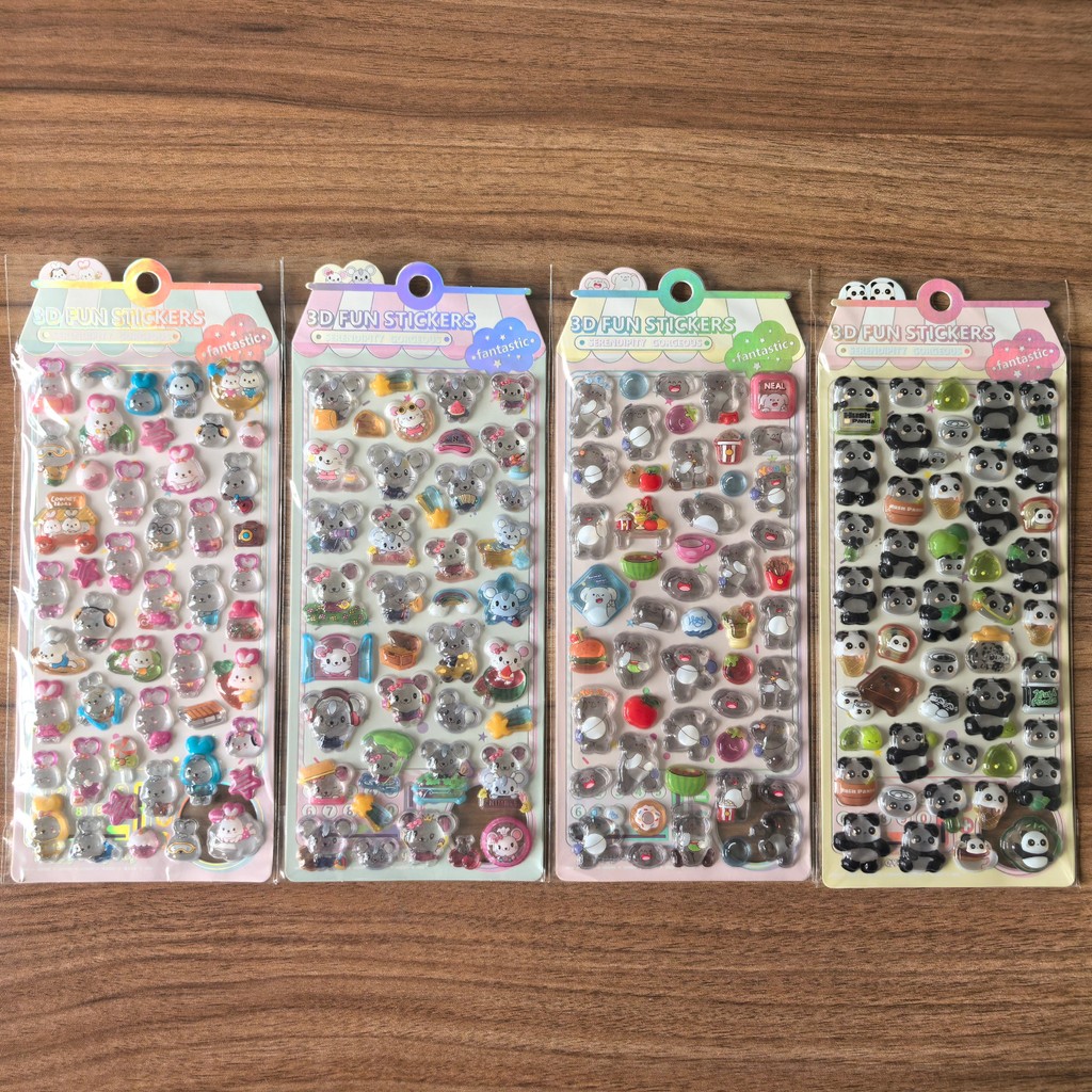 สติกเกอร์รูปสัตว์คริสตัลนูน 3  - Kids Toys Stores บทวิจารณ์และราคา