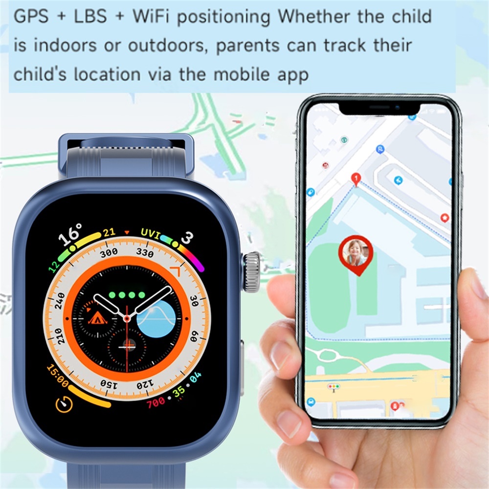 696 นาฬิกาโทรศัพท์อัจฉริยะสำหร - Kids Smartwatch Gps บทวิจารณ์และราคา