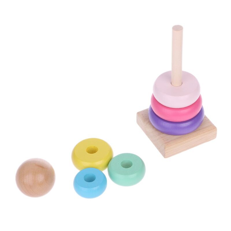 ของเล่นไม้รูปหอคอยสายรุ้งสำหรั - Kids Toys 2 Year Old บทวิจารณ์และราคา