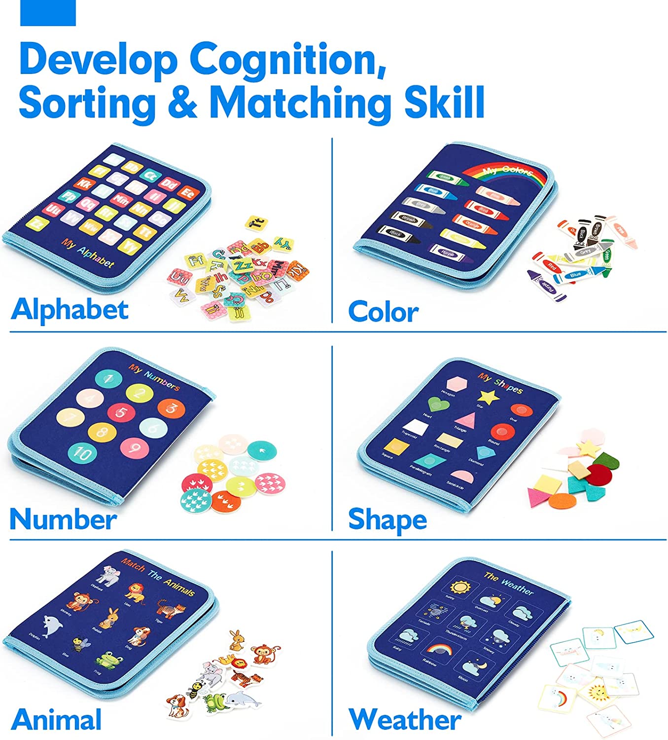 ของเล่นมอนเตสซอรี่ Busy Board  - Kids Toys 2 Year Old บทวิจารณ์และราคา