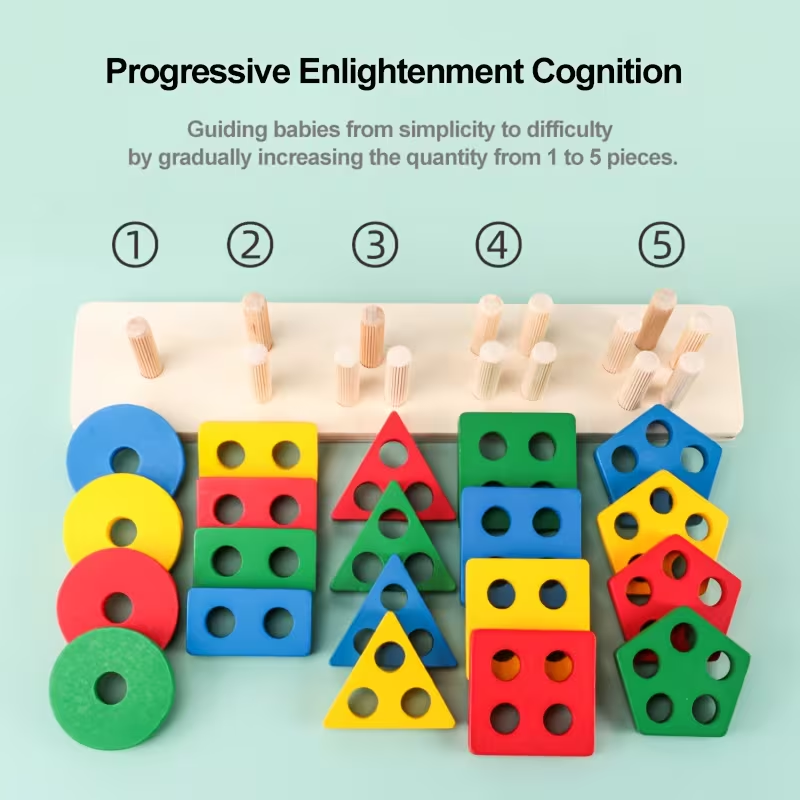 Montessori เกมไม้ของเล่นเด็กปร - Kids Toys 2 Year Old บทวิจารณ์และราคา
