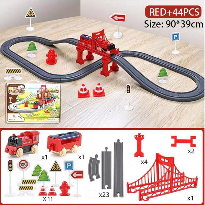 ชุดรางรถไฟไฟฟ้า 44 ชิ้น/ชุด ขอ - Toy Train Track Set บทวิจารณ์และราคา