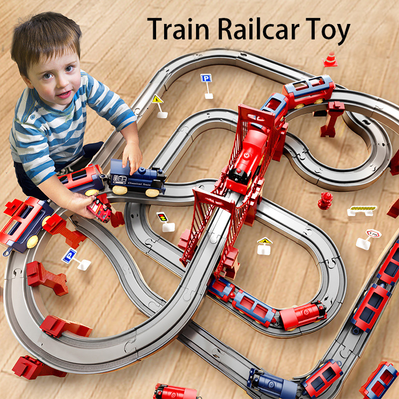 ชุดรางรถไฟไฟฟ้า 44 ชิ้น/ชุด ขอ - Toy Train Track Set บทวิจารณ์และราคา