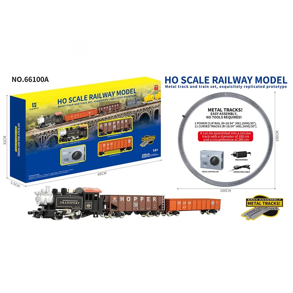 โมเดลรถไฟโลหะขนาด HO สเกล 1/87 - Toy Train Track Set บทวิจารณ์และราคา