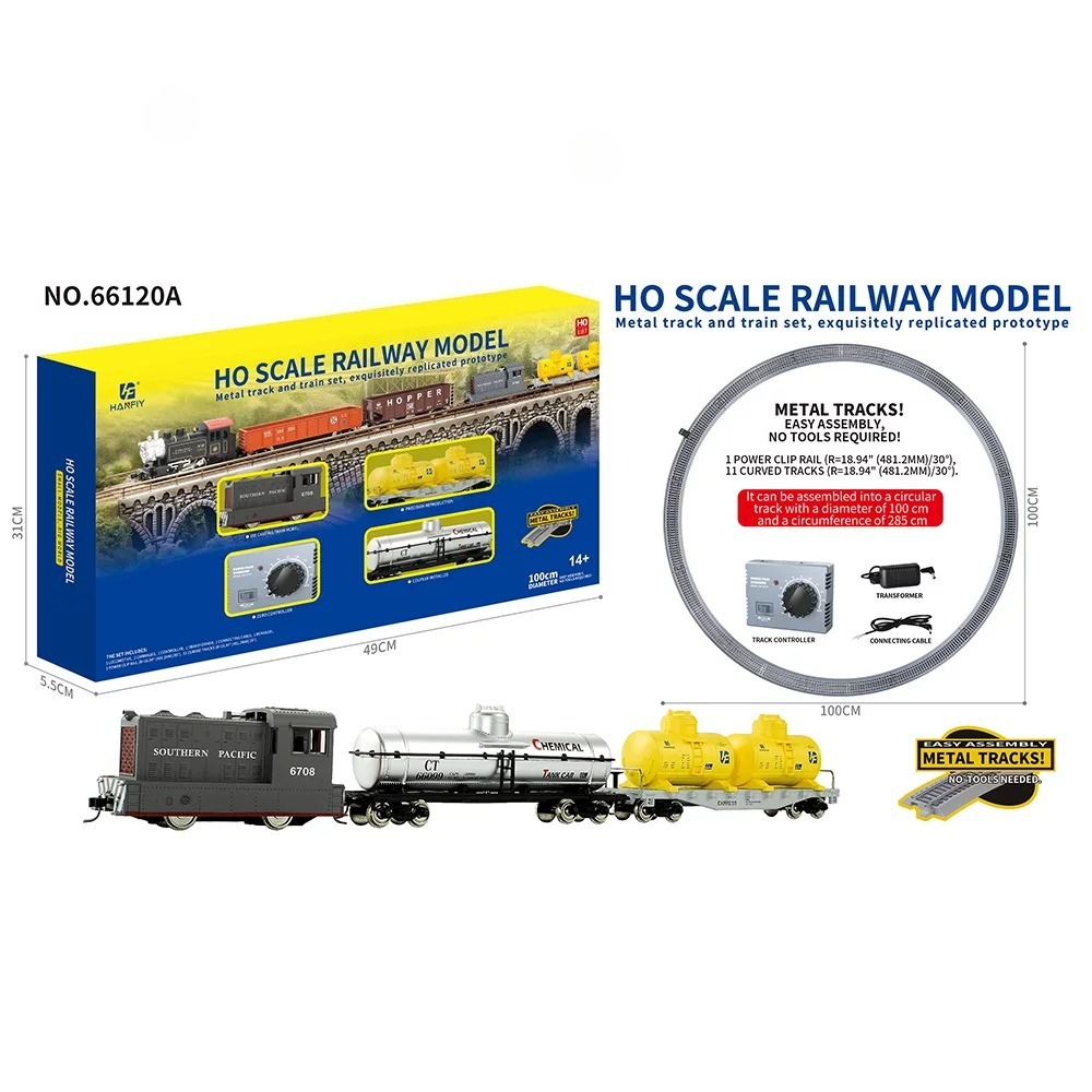 โมเดลรถไฟโลหะขนาด HO สเกล 1/87 - Toy Train Track Set บทวิจารณ์และราคา