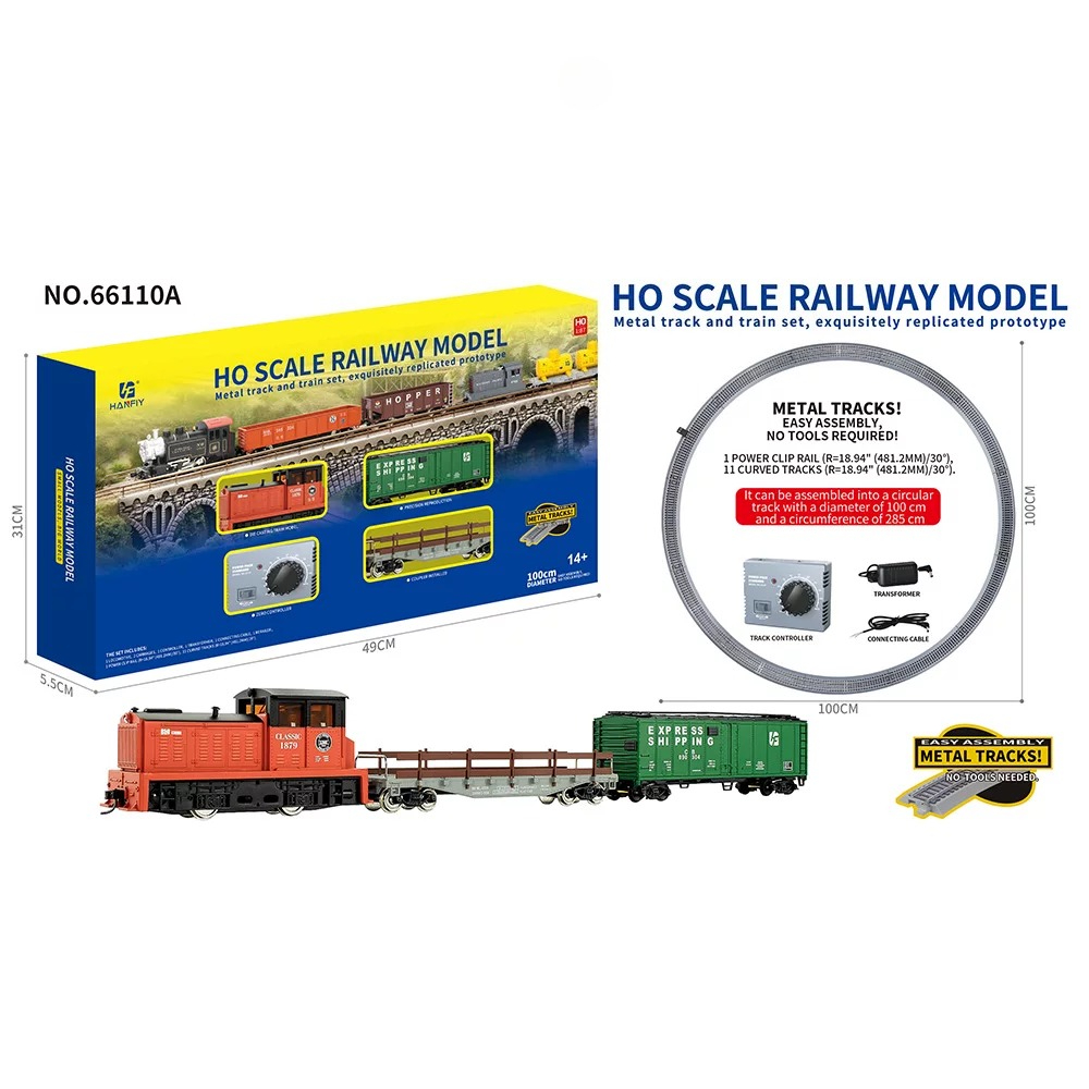 โมเดลรถไฟโลหะขนาด HO สเกล 1/87 - Toy Train Track Set บทวิจารณ์และราคา