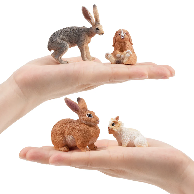 12 ชิ้นจําลองกระต่ายฟาร์มสัตว์ - Kids Toys Under $5 บทวิจารณ์และราคา
