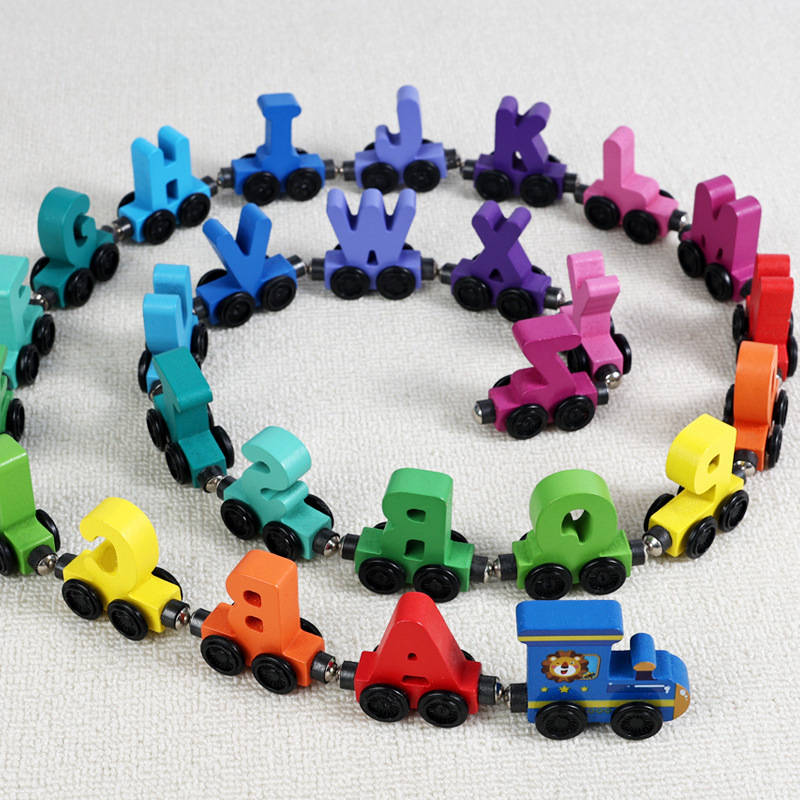 รถไฟผลไม้แม่เหล็กไม้สำหรับเด็ก - Toy Train Track Set บทวิจารณ์และราคา