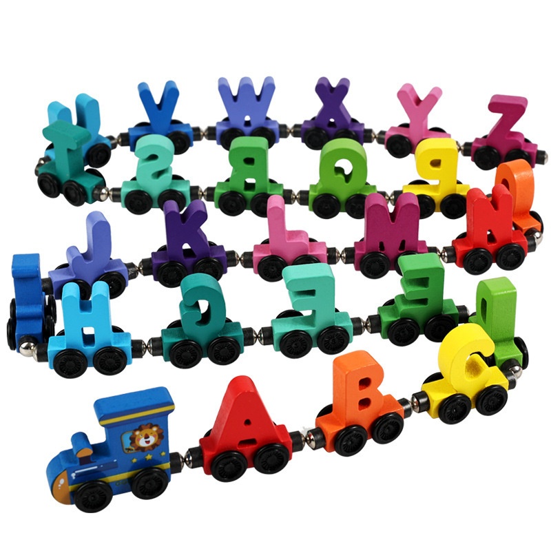 รถไฟผลไม้แม่เหล็กไม้สำหรับเด็ก - Toy Train Track Set บทวิจารณ์และราคา