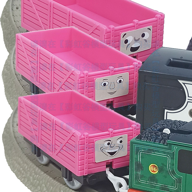รถไฟของเล่นสีชมพู หน้ายิ้ม ตลก - Toy Train Track Set บทวิจารณ์และราคา