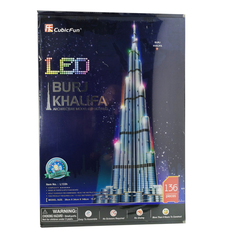 3D ปริศนาตึกดูไบเบิร์จคาลิฟา1. - Kids Toys Dubai บทวิจารณ์และราคา
