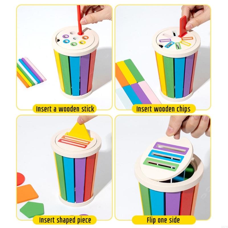 ของเล่นคัดแยกรูปร่างไม้เพื่อกา - Kids Toys 2 Year Old บทวิจารณ์และราคา