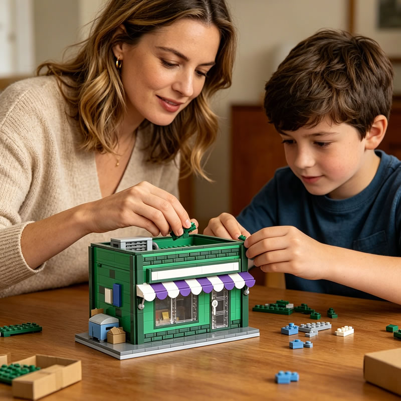 ตัวต่อ MOC ร้านค้าขนาดเล็กแบบโ - Kids Toys Stores บทวิจารณ์และราคา
