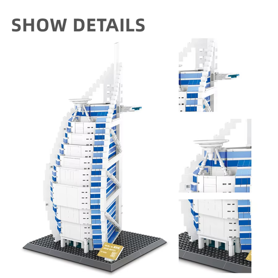 ตัวต่ออาคารโรงแรมบูร์จาล อาราบ - Kids Toys Dubai บทวิจารณ์และราคา