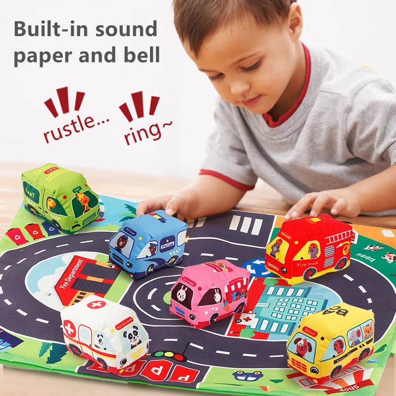 รถนุ่มชุดของเล่นพร้อมเสื่อเล่น - Kids Toys 3 Year Old บทวิจารณ์และราคา