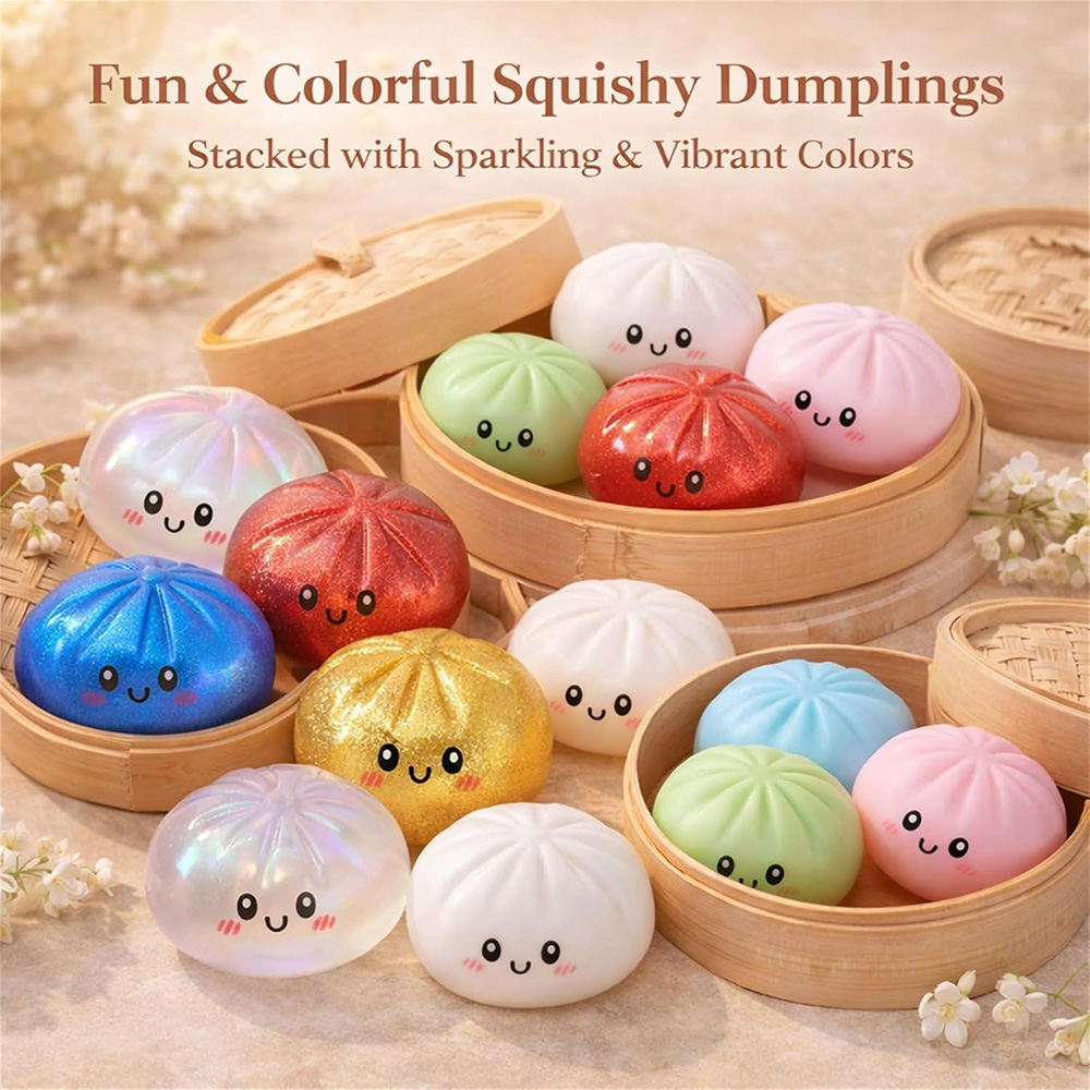 ของเล่นบีบตุ๊กตาซาลาเปาน่ารัก  - Kids Toys Dumplings บทวิจารณ์และราคา
