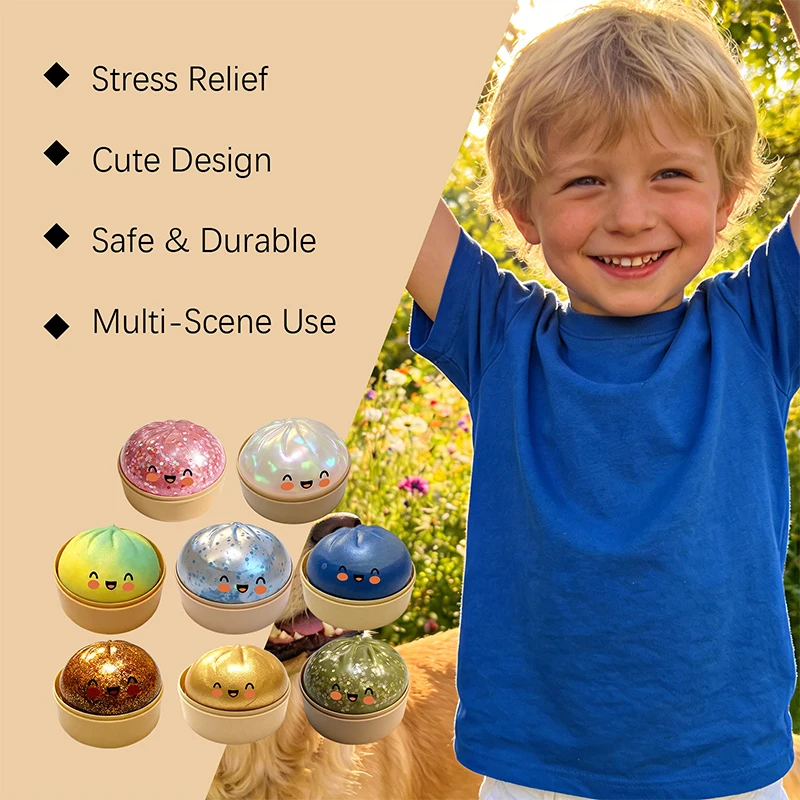 ลูกบอลบีบลดความเครียด รูปทรงเก - Kids Toys Dumplings บทวิจารณ์และราคา
